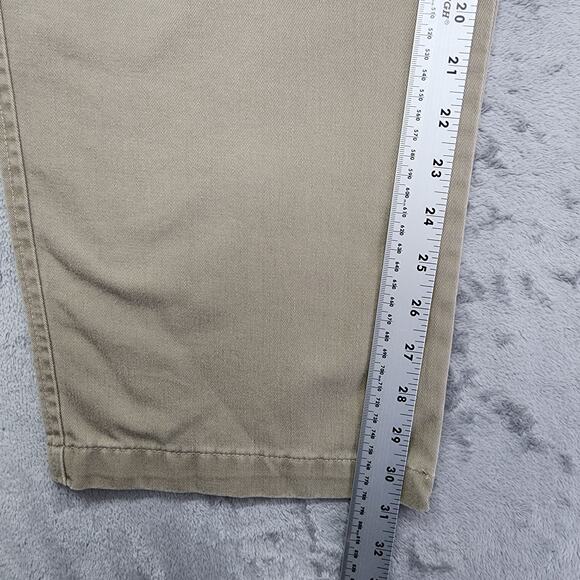 Vintage Dockers Pants Mens W36 L32 Tan Khakis Relaxed Fit Cotton Straight Leg - Picture 12 of 14